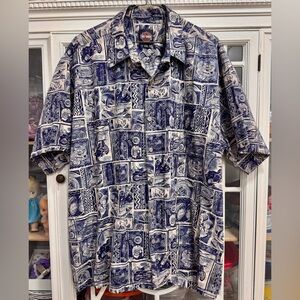 Harley-Davidson All-Over Print Button-Up Shirt | Size 2XL | Short Sleeve